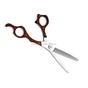 Ciseaux professionnels à effiler les cheveux en acier 440C, logo personnalisé, ciseaux de barbier professionnels pour salon, vente en gros OEM ODM - Product Image 5