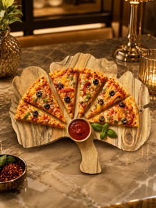 Planche à pizza rectangulaire en bois artisanale, écologique, passe au lave-vaisselle, plateau à fromage, plateau à apéritifs, pour la maison et les restaurants - Product Image 2