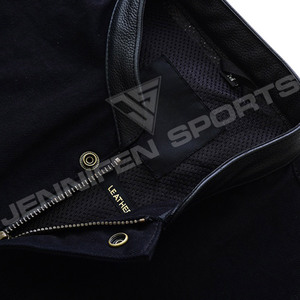 Customizable Motorcycle Canvas Fabric&Leather <b>Vest</b> Back Protector Men's Leather <b>Vest</b> & Made To Measure Biker Apparel - Product Image 5