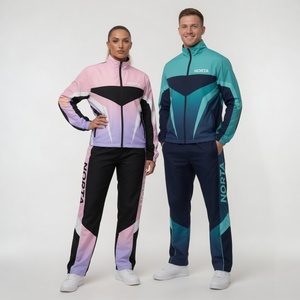 Premium Gradient Sublimation Windbreaker Set Unisex Matching Full Zip Jacket & Tapered Jogger <b>Pants</b> Activewear Collection - Product Image 2