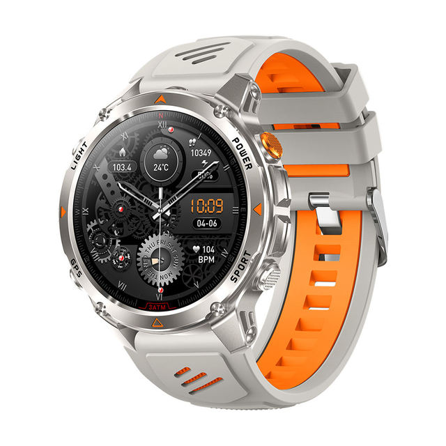Android OS IPS Built-in GPS Positioning Compass Barometric Altimeter Flashlight Outdoor Sports HT37 3ATM Waterproof Smart Watch