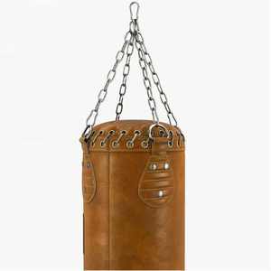 Sac de frappe lourd réglable en hauteur (60-150 cm) en cuir PU et rembourrage en coton pour la boxe/le punching - Poids personnalisable (1-2 kg) - Product Image 5