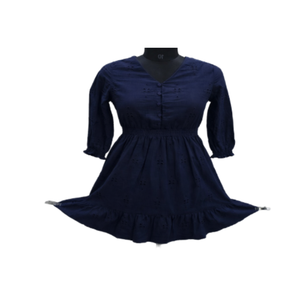 เดรสผ้าฝ้ายทรงเอไลน์สำหรับผู้หญิง แฟชั่นลำลอง รับผลิตแบบ OEM ขายส่งในราคาที่ดีที่สุด - Product Image 1