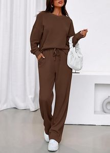 Conjunto de Sudadera con Capucha Oversize y Pantalones de Chándal de Forro Polar Premium para Mujer, Conjunto Deportivo de Sudadera con Capucha y Pantalones de Chándal para Mujer - Product Image 3