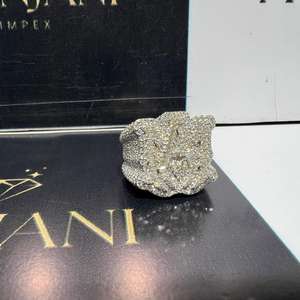 แหวนเงินแท้ 925 ประดับมอสซาไนต์ทรงฮาโล สำหรับงานปาร์ตี้ สไตล์ฮิปฮอป ประดับเพชรแบบ Iced Out ได้รับการรับรองจาก IGI แหวนมอสซาไนต์ VVS สำหรับผู้ชาย - Product Image 5