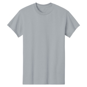 2025 Custom Colors Sport <b>Grey</b> 100% Cotton Solid Eco-Friendly Oversized Mock Neck <b>T</b>-<b>Shirt</b> Dropshoulder Streetwear Men's - Product Image 1