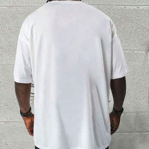Camisetas Gráficas Extra Grandes y Cortas para Hombre, Camiseta de Secado Rápido para Hombre, Algodón, Impresión DTG, Ropa Urbana Personalizada, Camiseta al por Mayor - Product Image 6