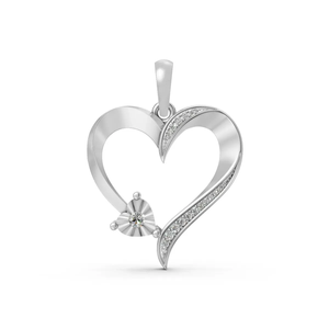 BRILLIANT DIAMANT Colgante de Corazón de Diamante Cultivado en Laboratorio de Oro de 14 Quilates para Mujer, 0.31 CTW, Certificado IGI, Regalo de Boda o Compromiso, Estilo Contemporáneo - Product Image 3