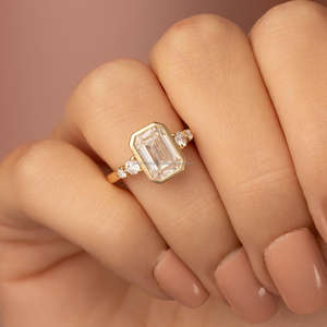 Anillo de Compromiso con Diamante Natural Certificado por GIA, Chapado en Oro de 18K y Rodio, Suministro de Joyería al por Mayor con Certificado IGI - Product Image 2