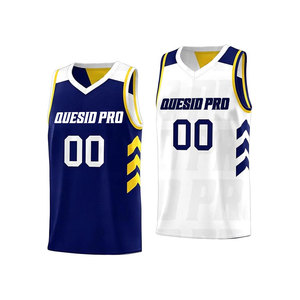 Maillots de basketball réversibles 100 % polyester pour hommes, séchage rapide, imprimés, vente en gros - Product Image 1
