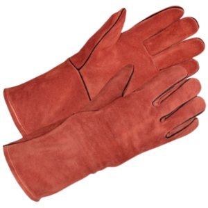 Heavy Duty Leather Industrial Safety Gloves High Heat Resistant Welding Gauntlet Fire Safety Working Gloves Hand <b>Arm</b> Protection - Product Image 6