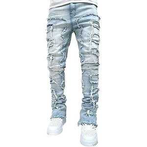 Pantalones Casuales de Lona para Hombre, Corte Holgado, Cintura Media, Ligeros, Tejido Premium, Transpirables, Moda Casual - Product Image 1