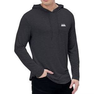 Sweat à capuche épais tricoté doublé surdimensionné pour la musculation, personnalisé, pour la gym, le fitness et le streetwear, en polaire, pour homme - Product Image 4