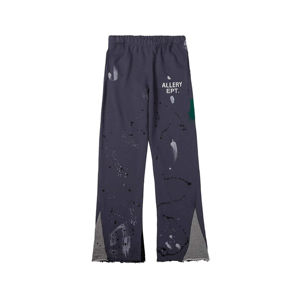 Pantalon évasé décontracté en molleton bouclette 100 % coton, anti-plis, poids moyen, avec logo personnalisé en relief, collection 2026 - Product Image 6
