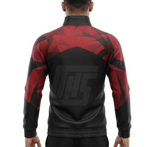 Veste de lutte sublimée, fermeture éclair intégrale, légère, vêtements de sport d'entraînement athlétique avec tissu pour équipes et compétitions - Product Image 4