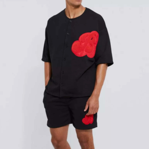 Conjunto de Camiseta y Pantalones Cortos Térmicos de Verano para Hombre, Tallas Grandes, de Alta Calidad, Dos Piezas, de Pakistán, Más Vendido - Product Image 5