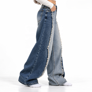 Jeans de Corte Holgado para Mujer, Venta al Por Mayor, Denim Lavado, Marca Privada para Marcas de Estilo de Vida, Tallas S-XL, Proveedor con MOQ Bajo - Product Image 2