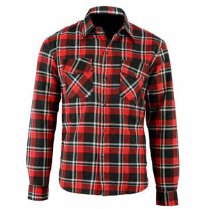 Camisa de Franela Extra Suave a Cuadros para Motociclistas, Dos Bolsillos, Impermeable, Resistente al Viento, Ignífuga, Anti-UV, de Algodón para Invierno - Product Image 6