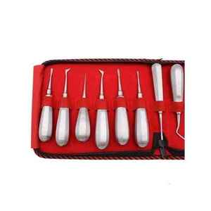 13 Pieces Pakistan Dental Root Elevator Set Stainless Steel Teeth Extraction Tools Sutur Kit Medic <b>Instrument</b> By Grip Surgical - Product Image 3