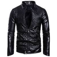Veste bomber en cuir de chèvre marron et noir, personnalisée, de qualité et tendance, veste en cuir véritable pour homme