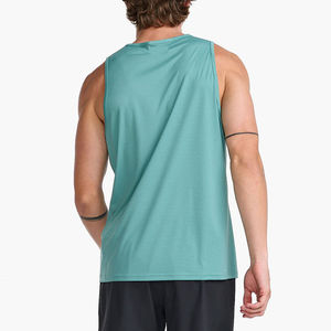 Débardeur de sport personnalisé pour homme – T-shirt de musculation respirant, coupe ample, sans manches, pour la course, style décontracté tricoté - Product Image 6