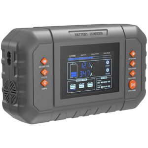 Caricabatterie Intelligente da 35 Amp per Auto con Display LCD, Carica a Flusso Lento per Batterie al Litio LiFePO4 e al Piombo-Acido (AGM/Gel/SLA) - Product Image 3