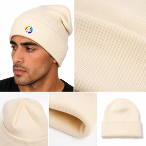 Gorro de punto para hombre con tejido grueso, forma ajustada, cobertura cálida y tacto suave, ideal para viajes de invierno, uso al aire libre y diario. - Product Image 5