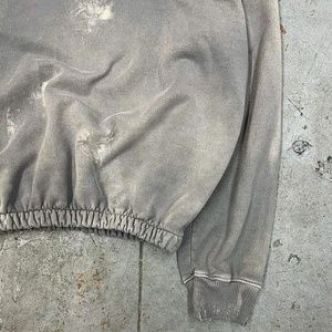 Sudadera con Capucha de Alta Calidad 100% Algodón, Corte Holgado, para Hombre, Personalizada, Estilo Vintage Desgastado, con Estampado Lavado Ácido y Bordado - Product Image 6