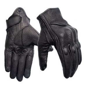 Guantes Largos Personalizados para Motocicleta con Pantalla Táctil, de Cuero Genuino, para Motociclismo/Deportes, Guantes de Protección para Hombre, OEM 2026 - Product Image 6