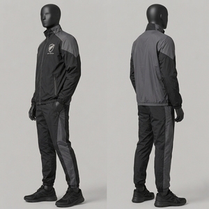 Ensemble de survêtement léger pour homme, coupe-vent, éco-responsable, athlétique, respirant, confortable, coupe régulière, haute performance - Product Image 5