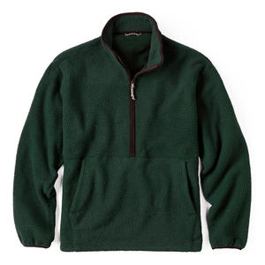 Suéter de punto personalizado para hombre, 100% algodón y lana, con media cremallera, chaqueta de punto con cremallera para hombre, fabricante de prendas de punto de China, suéter con logotipo personalizado - Product Image 1