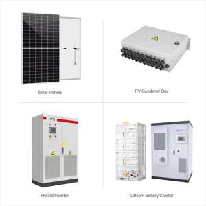 Système d'énergie solaire hybride pour usage domestique 50KW 800KW Stockage de batterie au lithium Hors réseau Stockage d'énergie industriel commercial - Product Image 2