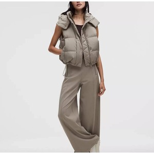 Chaleco Acolchado de Poliéster Impermeable Clásico y Moderno 2026 para Invierno, con Capucha, Estilo Casual para Hombre y Mujer, Bordado 3D, Logotipo Personalizado de Diseñador - Product Image 2