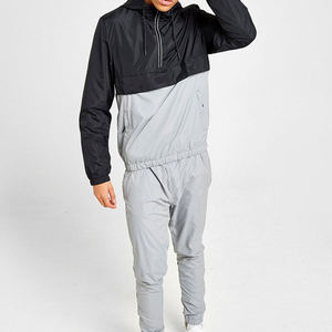 Survêtements en polyester, veste coupe-vent en nylon, pantalon de jogging, ensemble de survêtement pour hommes, hiver, fermeture éclair, pantalon avec bandes latérales - Product Image 1