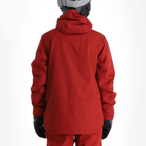 Men's Red Hooded Ski <b>Jacket</b> Waterproof Gore-Tex Synthetic Insulation Outdoor Winter Wear - Product Image 3