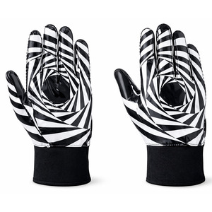 Gants de receveur de football américain, paume à haute adhérence, légers, flexibles, adaptés à l'entraînement, à la pratique et aux matchs de compétition - Product Image 1