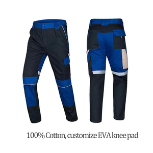 Wholesale Custom Made Latest Men High Visibility Reflective Safety Yellow Work Trousers Hi Vis Cargo Pants ANSI Class 3 - Product Image 3