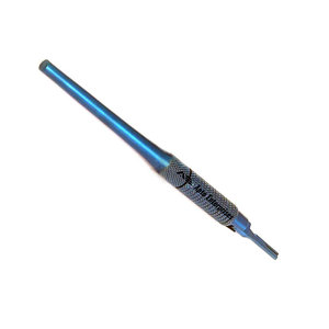 Mango de Bisturí Número 3 con Punta Ajustable, Recubrimiento de Color Azul, Instrumento Quirúrgico para Corte de Precisión, Reutilizable, de Acero Inoxidable - Product Image 2