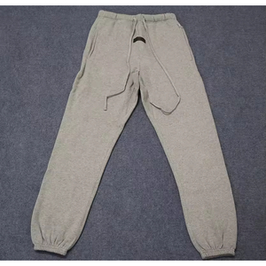 Ensemble de survêtement d'hiver pour homme, sweat-shirt en molleton technique et pantalon de jogging, 2 pièces, respirant, style hip-hop, gris, blanc, noir - Product Image 5
