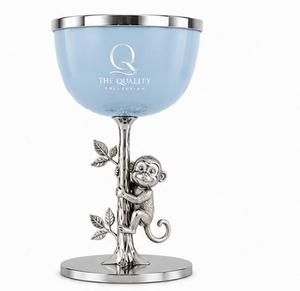 Quemador de incienso de lujo de metal azul y plateado para Bakhoor y Oud árabe, con soporte para carbón - Product Image 4