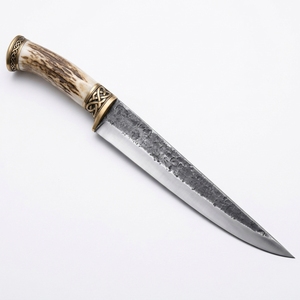 Cuchillo Seax Medieval de Acero al Carbono Premium, Hecho a Mano, Estilo Tradicional, Material Duradero, Para Coleccionistas, Hoja Histórica Resistente - Product Image 2