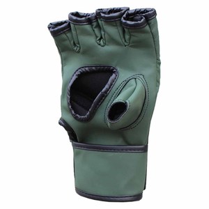 Wholesale Design Custom Logo Adult MMA Half Finger PU Leather Open Thumb Training <b>Gloves</b> for Boxing and Martial Arts - Product Image 5