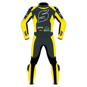 Traje de Carreras Johan Zarco MotoCP, Traje de Cuero Completo Premium de Una Pieza para Pista con Rodilleras, Mono/Traje con Protección Nivel 2 CE - Product Image 2