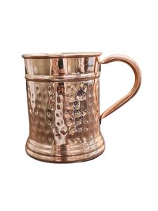 Hammered Copper Mug Vintage Style With Handle Drinkware <b>Large</b> Tanker Beer Mug By MHQ Traders PVT LTD - Product Image 1