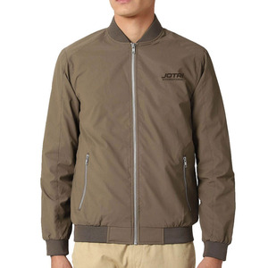 Blousons d'aviateur élégants pour hommes, hiver, logo sur le devant, fermeture éclair, qualité supérieure, service de production OEM, polyester/nylon - Product Image 1