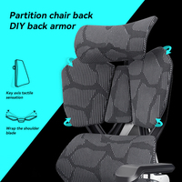 Chaise de jeu pour ordinateur PC X5PRO ergonomique en maille, accoudoirs 6D, chaise de bureau, chaise de jeu de genre Silla Gamer