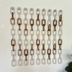Unique Handcrafted Resin <b>Ladder</b> Belt Modern Indian Home <b>Decor</b> Hanging Chain with Shiny Finish High Quality Oval Links - Product Image 3