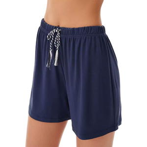 Conjunto de dos piezas para mujer, diseño nuevo, informal, liso, para verano, ropa deportiva, por encima de la rodilla, conjunto de camisa y pantalones cortos de 2 piezas para mujer - Product Image 3