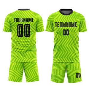 New High Quality Soccer Uniform Set Short Sleeve Digital Printed Team Name Logo Including Top <b>Socks</b> for Training Wear Sports - Product Image 1