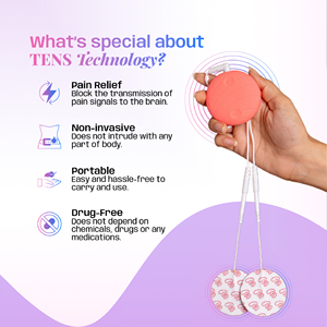 เวลเม่เครื่องนวดอิเล็กทรอนิกส์แบบพกพา ชาร์จผ่าน USB ด้วยเทคโนโลยี TENS แบตเตอรี่ในตัว รุ่น WME สำหรับผู้หญิง ใช้งานได้รวดเร็ว - Product Image 4